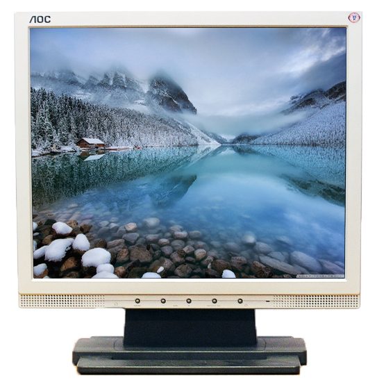 AOC LM721A  17 inch LCD  1280x1024  negru - argintiu  monitor refurbished