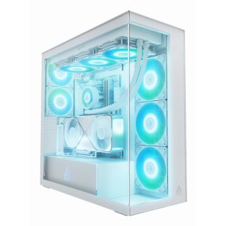 ARCTIC Xtender VG White (Clear Glass) Midi Tower Alb