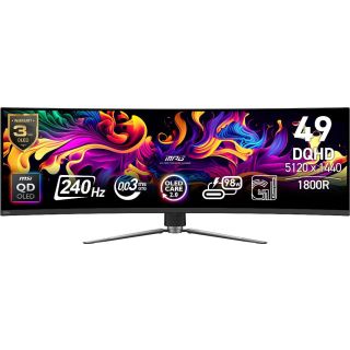 MSI MPG 491CQPX QD-OLED monitoare LCD 124,5 cm (49") 5120 x 1440 Pixel Dual QHD Negru