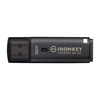 Kingston Technology IronKey Locker+ 50 G2 memorii flash USB 32 Giga Bites USB Tip-A 3.2 Gen 1 (3.1 Gen 1) Negru