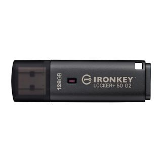 Kingston Technology IronKey Locker+ 50 G2 memorii flash USB 128 Giga Bites USB Tip-A 3.2 Gen 1 (3.1 Gen 1) Negru