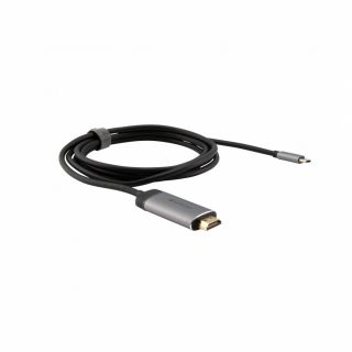 Verbatim 49144 adaptor pentru cabluri video 1,5 m USB tip-C HDMI Negru, Argint