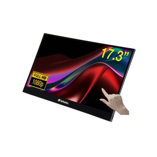 Verbatim 49593 monitoare LCD 43,9 cm (17.3") 1920 x 1080 Pixel Full HD Ecran tactil Negru