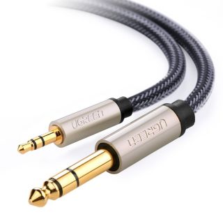 Ugreen 10625 cablu audio 1 m 2 x 6.35mm 3.5mm Negru