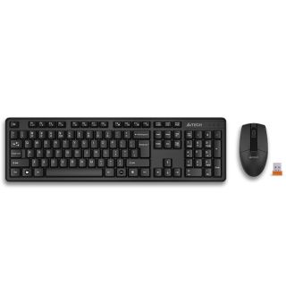 Kit TASTATURA si Mouse A4TECH, "GK-3+G3-330N", wireless, 104 taste format standard, mouse 1000dpi, 3/1 butoane, negru, "3330N"