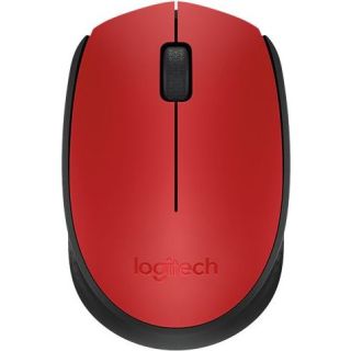 MOUSE LOGITECH, "M171", PC sau NB, wireless, 2.4GHz, optic, 1000 dpi, butoane/scroll 3/1, , rosu, "910-004641"