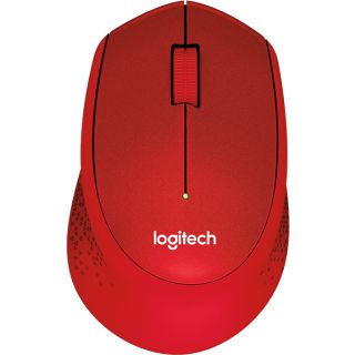 MOUSE LOGITECH, "M330 Silent", PC sau NB, wireless, 2.4GHz, optic, 1000 dpi, butoane/scroll 3/1, , rosu, "910-004911"