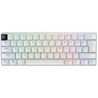 LOGITECH G PRO X 60 LIGHTSPEED Wireless Gaming Keyboard (Tactile) - WHITE - US INTL - 2.4GHZ/BT - EMEA28-935 - TACTILE SWITCH "920-011930"