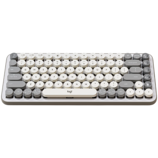 LOGITECH POP ICON KEYS - OFF WHITE - US INTL - BT - INTNL-973 "920-013072"