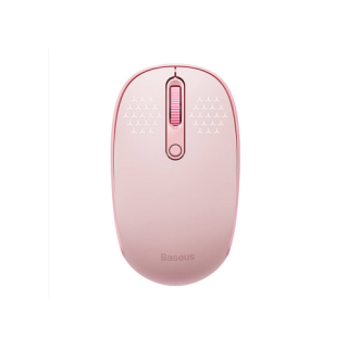MOUSE Baseus PC sau NB wireless, 2.4GHz si Bluetooth, optic, 800/ 1200/1600 dpi,butoane/scroll 3/1, roz,"B01055503413-00" - 6932172632854