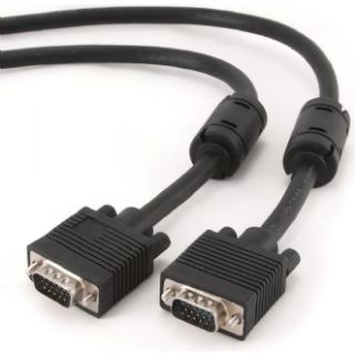 CABLU video GEMBIRD, VGA (T) la VGA (T), 15m, premium, dublu ecranat, negru, "CC-PPVGA-15M-B"