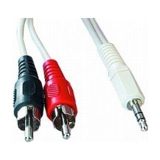 CABLU audio GEMBIRD stereo (3.5 mm jack la 2 x RCA), 2.5m "CCA-458-2.5M"