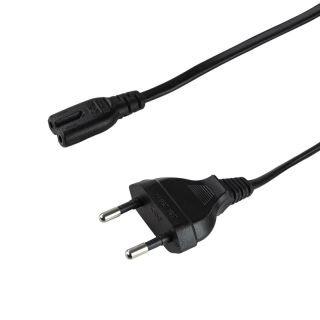 CABLU alimentare LOGILINK casetofon, 1.8m, intrare Euro plug, iesire C7, 10A, testat VDE, black, "CP092"