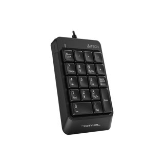 TASTATURA numerica A4TECH Fstyler, 18 taste, USB, 150cm, compact design, black, "FK-13P-BK"