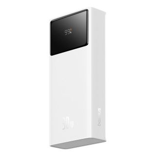 POWER BANK Baseus Star-Lord Digital, display, capacitate 20000mAh, 30W, 2 x USB; 1 x USB Type-C, total 5V/3A, alb, "P10022904213-00" - 6932172635657