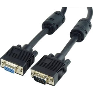 CABLU video GEMBIRD, adaptor VGA (T) la VGA (M), 3m, dublu ecranat, negru, "CC-PPVGAX-10-B"