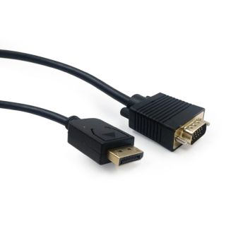 CABLU video GEMBIRD, adaptor DisplayPort (T) la VGA (T), 1.8m, rezolutie maxima QXGA (2048 x 1536) la 60Hz, negru, "CCP-DPM-VGAM-6"