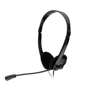 CASTI Spacer, cu fir, standard, utilizare multimedia, call center, microfon pe brat, conectare prin Jack 3.5 mm x 2, negru, "SPK-223",