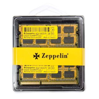 SODIMM  Zeppelin, DDR3/1600  16GB (kit 2 x 8GB), low voltage, retail "ZE-SD3-16G1600V1.35-KIT"