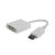 Cablu adaptor DisplayPort - DVI-I T/M, Cablexpert A-DPM-DVIF-002-W, 20cm - White