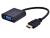 Cablu adaptor HDMI - VGA T/M, Cablexpert A-HDMI-VGA-03, 15cm - Black