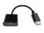 Cablu adaptor DisplayPort - HDMI T/M, Cablexpert A-DPM-HDMIF-002, 10 cm - Black