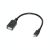 Cablu adaptor OTG micro USB-B - USB-A T/M, Logilink AA0035, 20 cm - Black